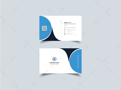 Clean business card design template