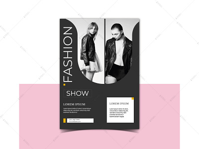 Fashion design template a4 poster banner design branding creative business card flyer flyer design logo poster design typography