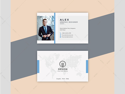 Professional  business card design template