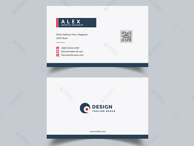 Clean and modern business card design template