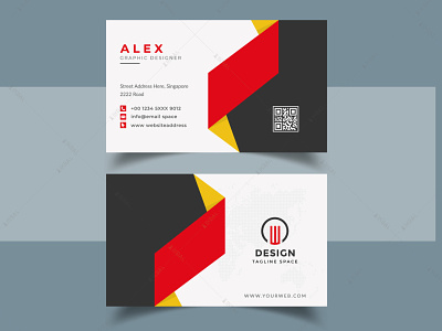 Modern visiting card template