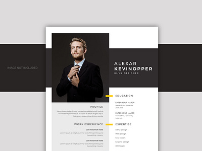 Modern Resume cv design template