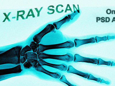 X-ray scan, photoshop Action