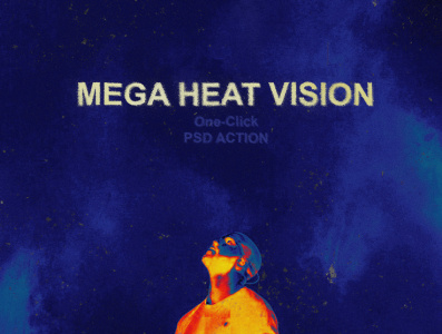 MEGA HEAT VISION: download photoshop action action app branding design free download graphic design illustration logo photoshop ui vector