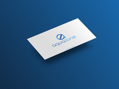 Business Card Design - Aquazone aqua blue brand brand design branding business businesscard elegant logo logo design logotype ui ux webdesign