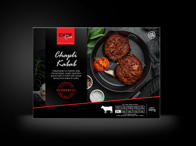 Chapli Kabab packaging design