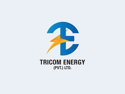 Tricom energy logo energy logo logodesign power logo