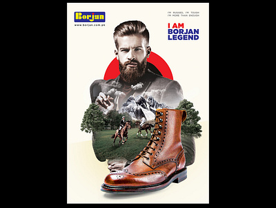Burjan Shoes advertising key visual poster design