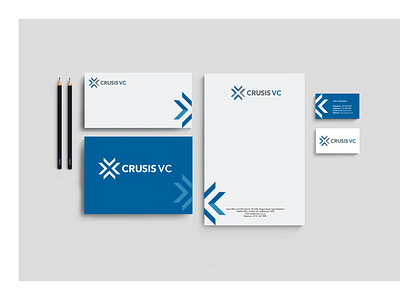 Crusis VC Stationery Design branding identity design logo logo design stationery design