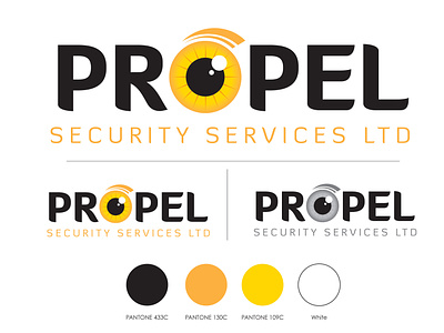 Propel Security Services Logo Design branding identity design logo logo design