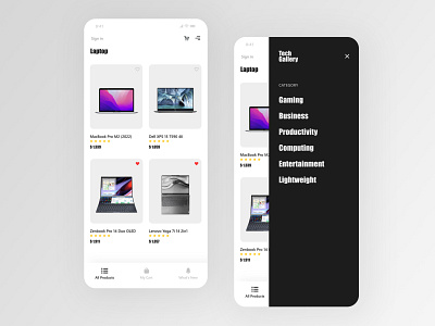 Mobile App: iOS Android UI