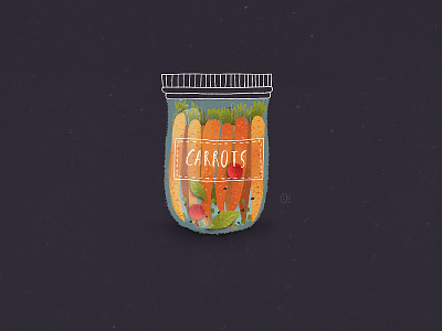 Carrots autumn carrot harvest jar pickled