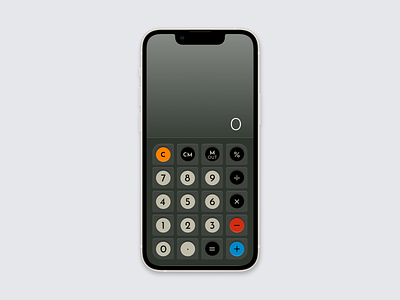 Calculator | DailyUI app calculator dailyui graphic design ios retro ui ux