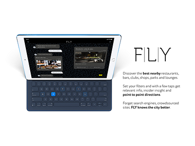 FLY Concierge - restaurants recommendation service app cafe app design ipad ipad art mobile app restaurant app restaurants ui ux design