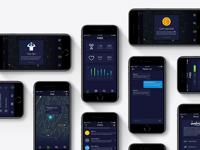 WalkyFit - cryptocurrency for activities app acid app crypto crypto app crypto currency cryptocurrency dark app dark ui design ios app ios app design mobile mobile app mobile app design mobile design mobile ui ui ux design