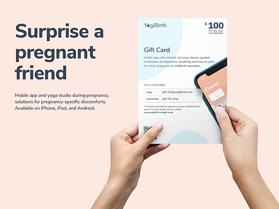 YogiBirth - gift cards design