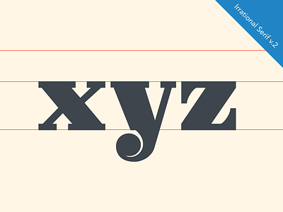 Irrational x y z didone font rational serif