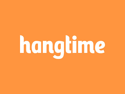 Hangtime Logotype logo logotype type
