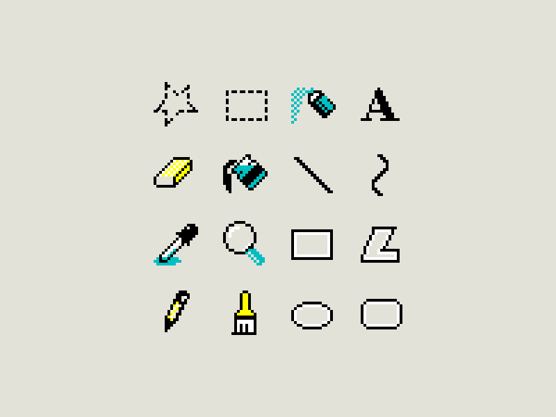 Ms Paint Icons By Cody Jones On Dribbble