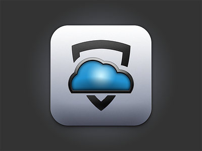 VC Icon cloud icon shield