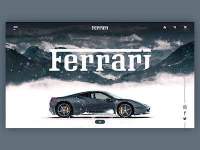 FERRARI WEBSITE DESIGN branding design ui ux web website