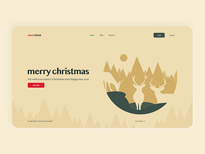 christmas Home page christmas design fashion flat flat design flatdesign food graphic design illustration logo minimal minimalist minimalist design trend trend ui ui ux vector website