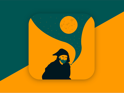Old moroccan man art artwork design flat graphic design icon illustration illustrator minimal smoker ui vector