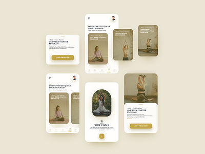 Yoga App branding design flat graphic design illustration logo minimal typography ui ux vector web website