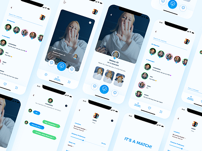 Dating app design 
Full project : https://www.behance.net/galler