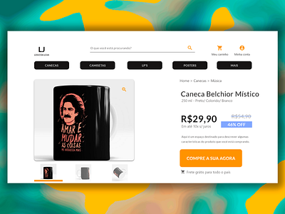 Sigle Product | DailyUI 012 adobexd artboard brazil braziliandesigner dailyui dailyui012 dailyui100 design e commerce design e commerce shop figma mobile app design single product ui uidesign uiux webdesign website design