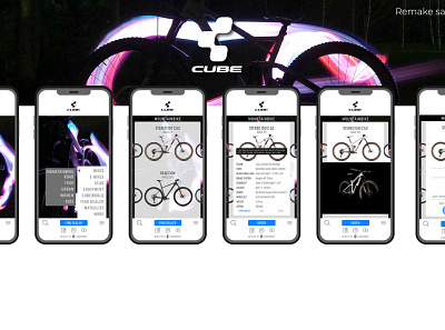 Bike Company Mobile Web UI/UX animation app app design colourful design e commerce e commerce design typography ui ux