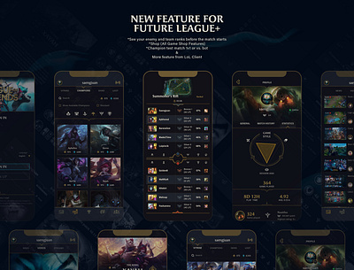 League of Legends, League+ UI/UX animation app app design design game game app game design gui illustration typography ui ux