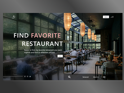 Find Favorite Restaurant branding design digital digital art illustration logo restaurant ui ux web web design website