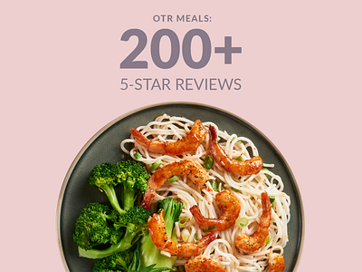 OTR Meals // Simple Web Banner food and drink restaurant branding web banner web banner design