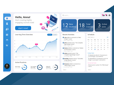 learning management system dashboard adobe adobe xd adobexd application classroom dashboard dashboard design dashboard ui design design app elearning learn lms ui web webdeisgn webdesign webdevelopment website website design