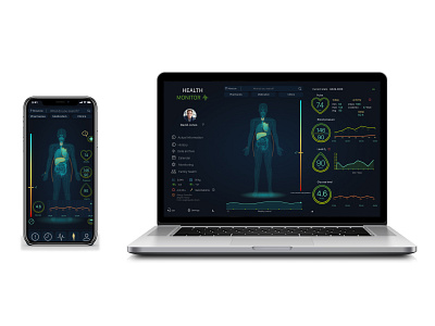 Health monitor concept design figma graphic design medicine ui uiux