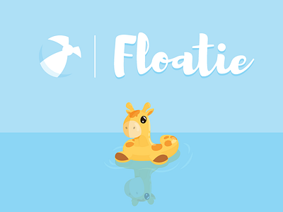 Floatie Tech Conference beach character logo conference floatie florida florida hackers giraffe