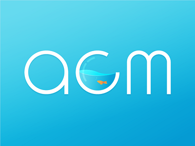 UF ACM Chapter Logo Redesign acm fish fishbowl uf university of florida water