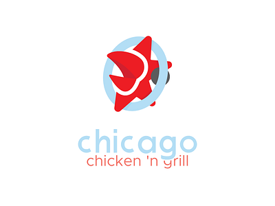 Chicago Chicken Concept chicago chicken flags star