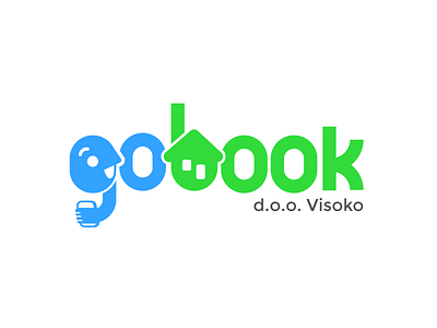 GoBook booking house lease logo rental wordmark