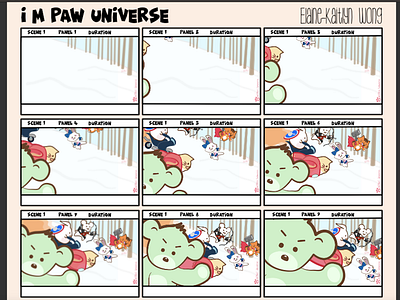 i m PAW Universe Superheros storyboard final