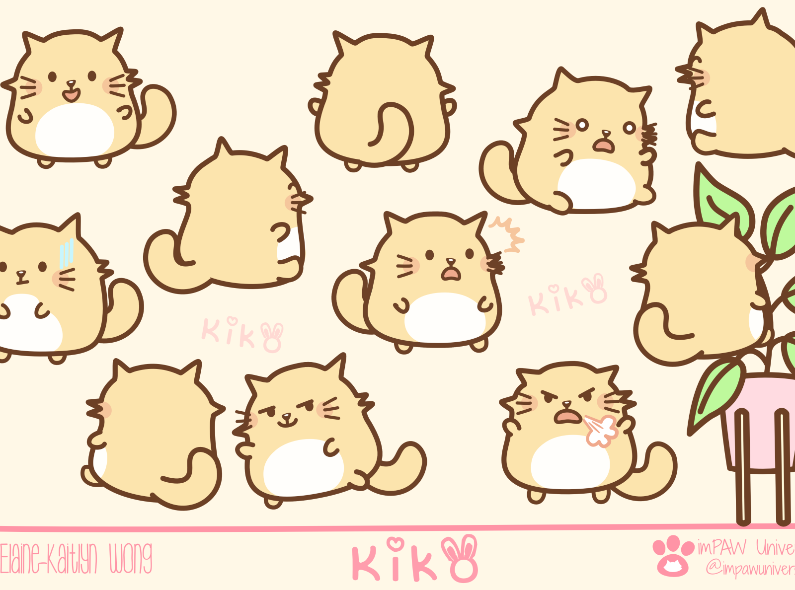 Kiko character expressions designs by I M PAW Universe- Pop | Contemporary  | Cartoon | Media Art on Dribbble