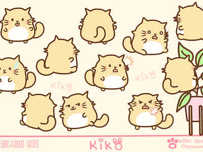 Kiko character expressions designs