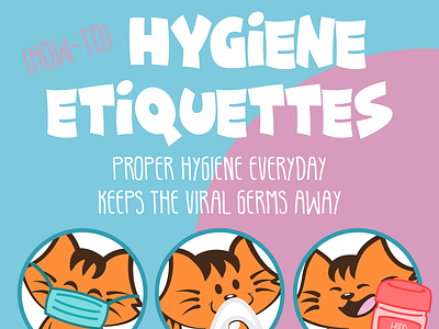 I M PAW Universe Free KikiMoji Hygiene Etiquettes Poster for D/L