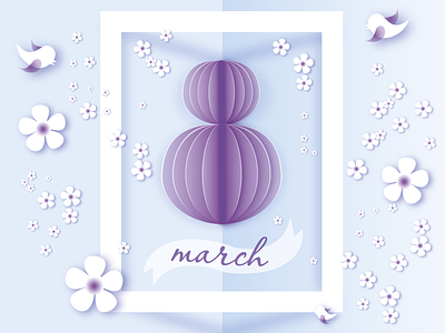 8 march 8march graphic design illustration spring vector