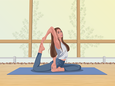 Yoga class design faceless graphic design illustration logo meditation poster vector yoga