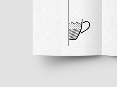 Coffetish - Minimalist illustration graphic design illustraion