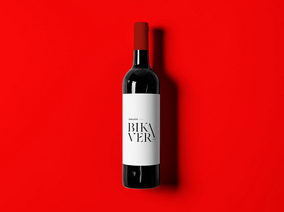 Label design for Bikavér. design graphic design label labeldesign minimalist tipography