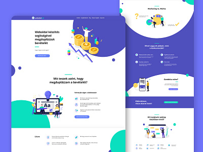 Weboldalnet - landing page