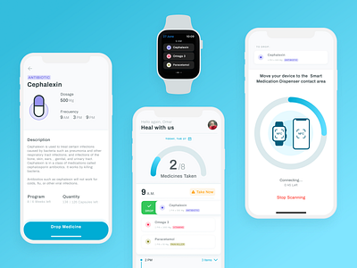 Smart Medication App design figma inspiration ui ux vector